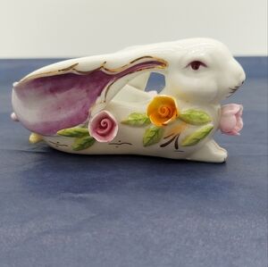 As Is Lenwile China Bunny Porcelain Dish Japan Easter Spring Decorations